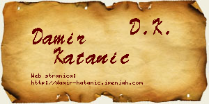 Damir Katanić vizit kartica